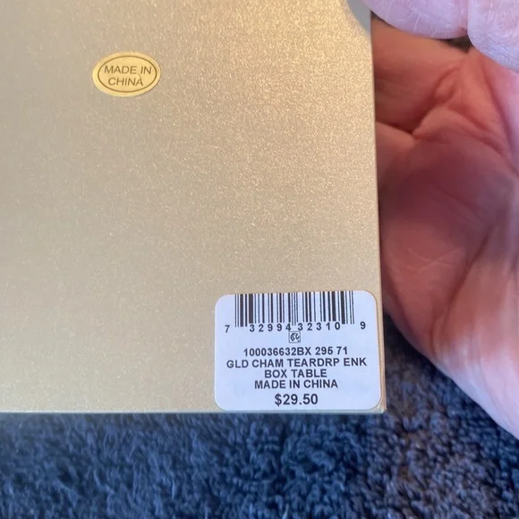 NWT Charter Club Crystal Pendant & Earrings Set in 18kt Gold Plate - Picture 5 of 7